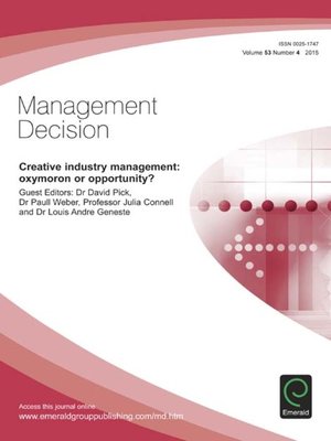 cover image of Management Decision, Volume 53, Issue 4